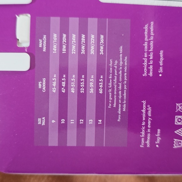 Fit for Me. Fruit of the Loom. (3 pk plus size briefs panty). Size: 11. - Picture 3 of 4